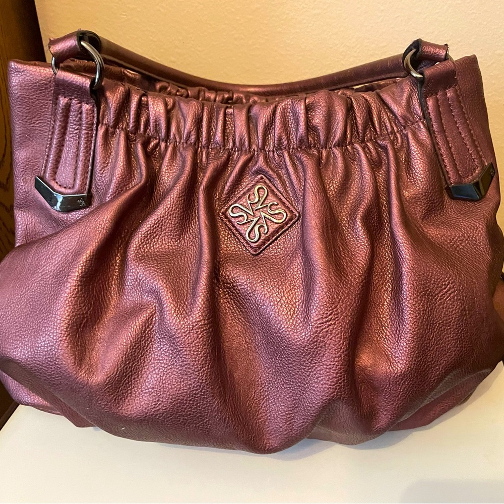 SIMPLY VERA Vera Wang Purple Dual Strap Handbag Purse